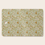 Mediterranean Terrazzo Mosaic Sage Peach Gold  Cutting Board Gallery Image 1