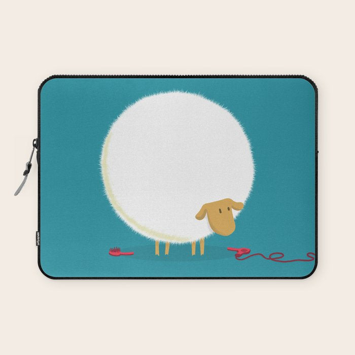 Fluffy Sheep Laptop Sleeve Gallery Image 1