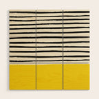 Sunshine x Stripes Wood Wall Art Gallery Image 1