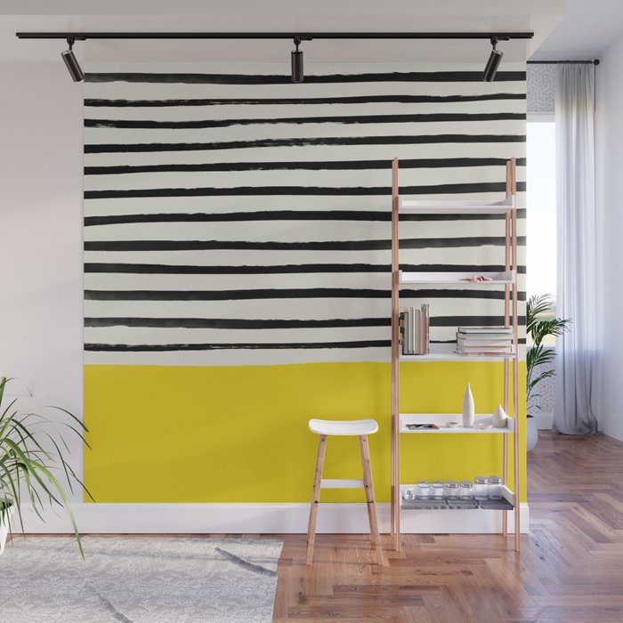Sunshine x Stripes Wall Mural Gallery Image 1