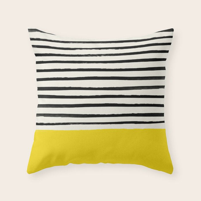 Sunshine x Stripes Throw Pillow Gallery Image 6