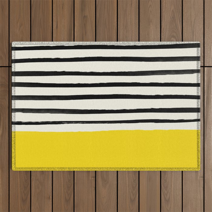 Sunshine x Stripes Outdoor Rug Gallery Image 1