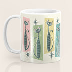 Retro Patchwork Tabbies ©studioxtine Coffee Mug Gallery Image 3