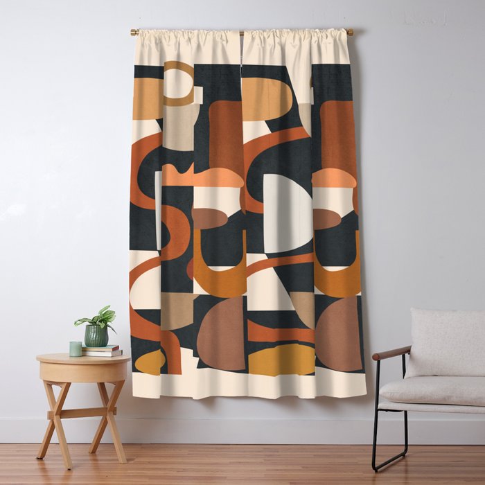 Modern Abstract Art 45 Window Curtain Gallery Image 5
