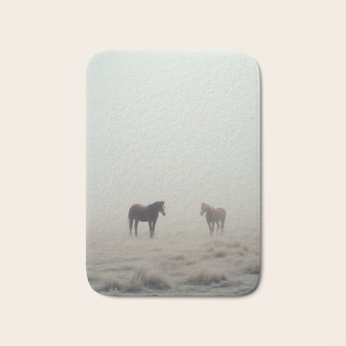 Horses in the Mist I Bath Mat Gallery Image 1