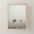 Horses in the Mist I Mini Art Print Gallery Image 1