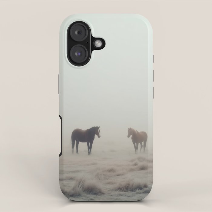 Horses in the Mist I iPhone Case Gallery Image 1