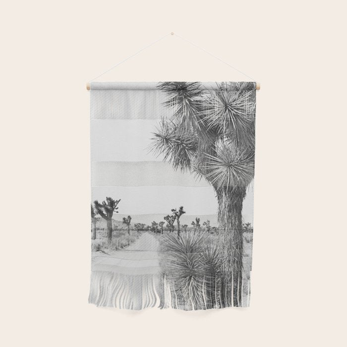 Black and White Cactus - Joshua Tree Wall Hanging Gallery Image 1