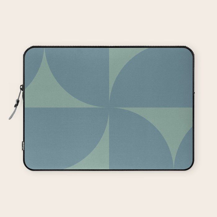 Bauhaus Mid Century Modern Geometric V Laptop Sleeve Gallery Image 1