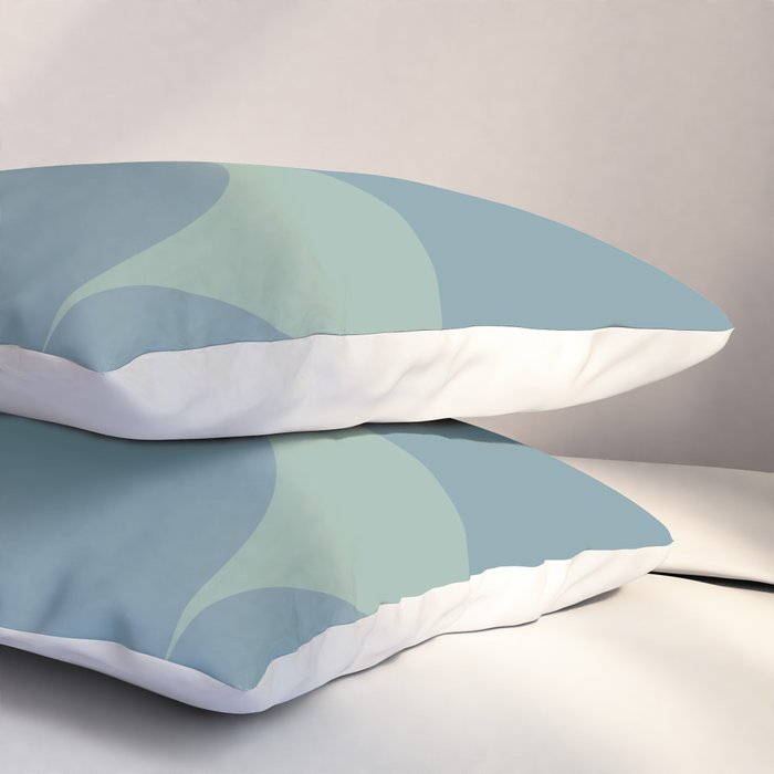 Bauhaus Mid Century Modern Geometric V Pillow Sham Gallery Image 3