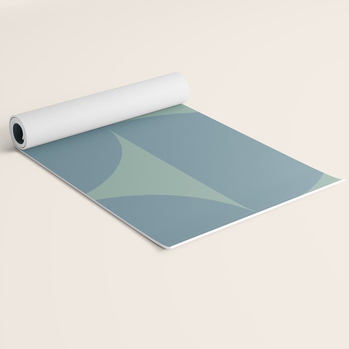 Bauhaus Mid Century Modern Geometric V Yoga Mat Gallery Image 2