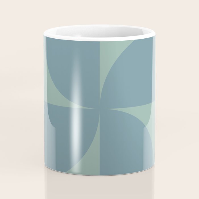 Bauhaus Mid Century Modern Geometric V Coffee Mug Gallery Image 4
