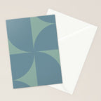 Bauhaus Mid Century Modern Geometric V Stationery Card Gallery Image 2