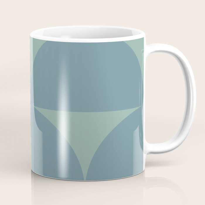 Bauhaus Mid Century Modern Geometric V Coffee Mug Gallery Image 1