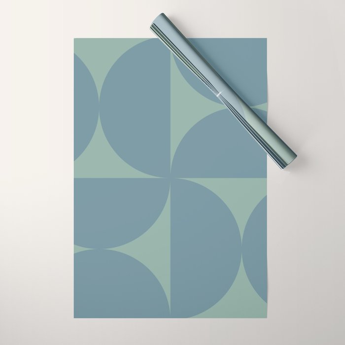 Bauhaus Mid Century Modern Geometric V Wrapping Paper Gallery Image 1