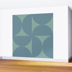 Bauhaus Mid Century Modern Geometric V Wall Mural Gallery Image 2