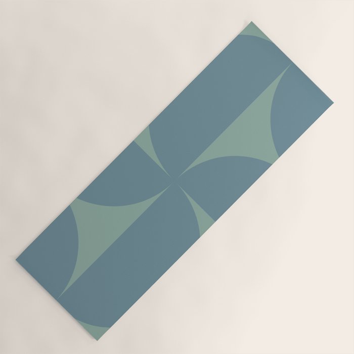 Bauhaus Mid Century Modern Geometric V Yoga Mat Gallery Image 1