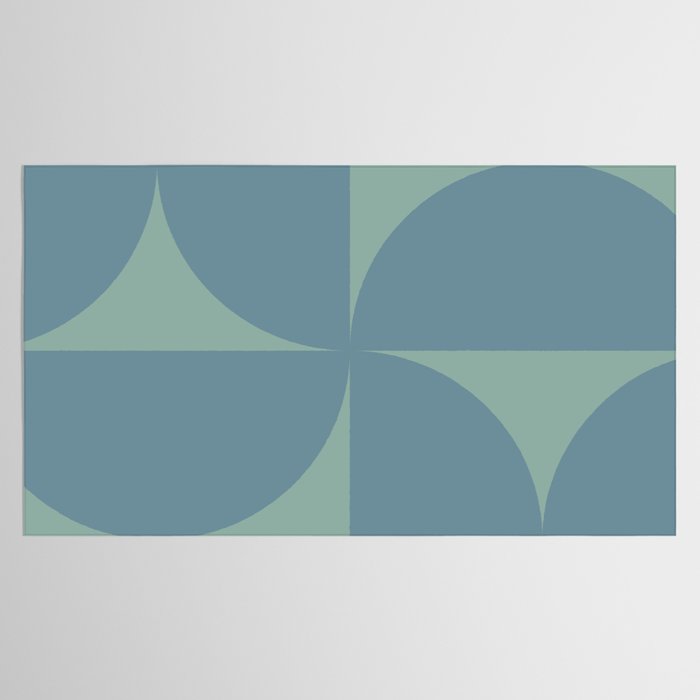 Bauhaus Mid Century Modern Geometric V Tablecloth Gallery Image 2