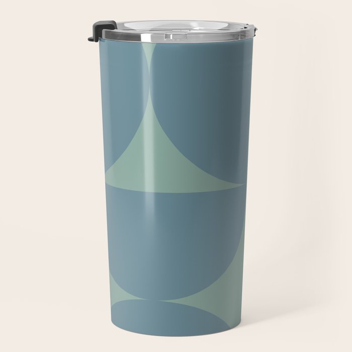 Bauhaus Mid Century Modern Geometric V Travel Mug Gallery Image 3