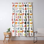 Decorative Alphabet Window Curtain Gallery Image 5