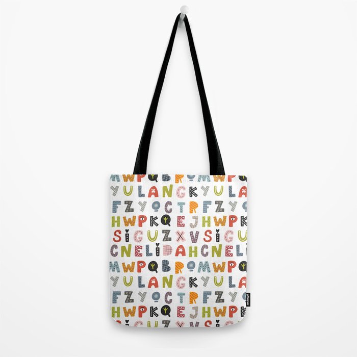 Decorative Alphabet Tote Bag Gallery Image 2