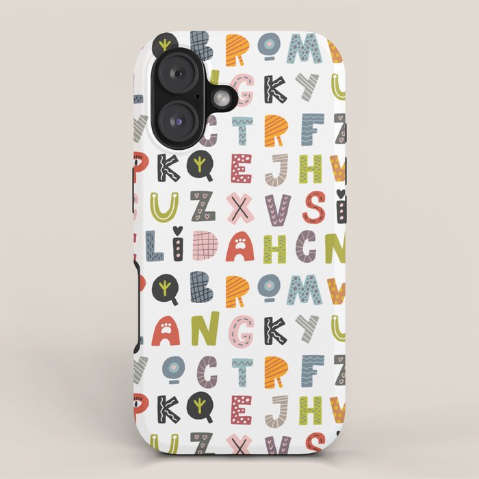 Decorative Alphabet iPhone Case Gallery Image 1