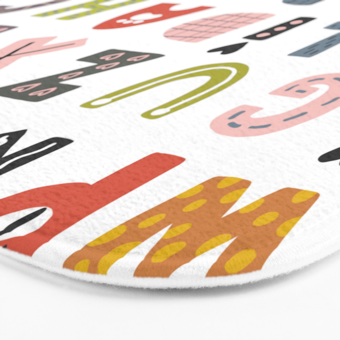 Decorative Alphabet Bath Mat Gallery Image 3