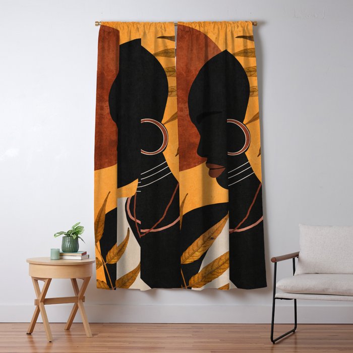 Tropical Girl 35 Window Curtain Gallery Image 5