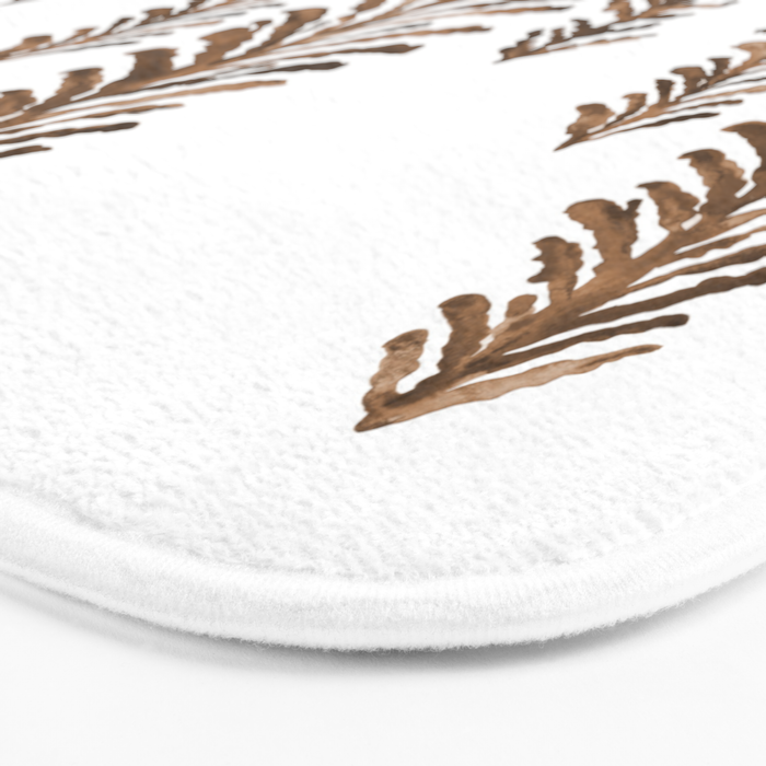 Pine Trees - Sepia Palette Bath Mat Gallery Image 3