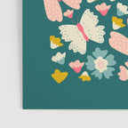Floral Stripe Poster Gallery Image 3