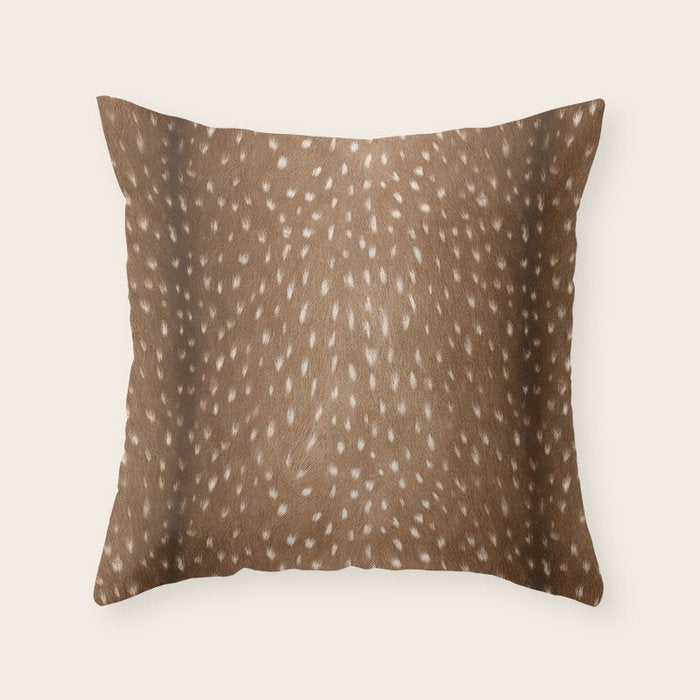 Deer Hide Throw Pillow Gallery Image 6