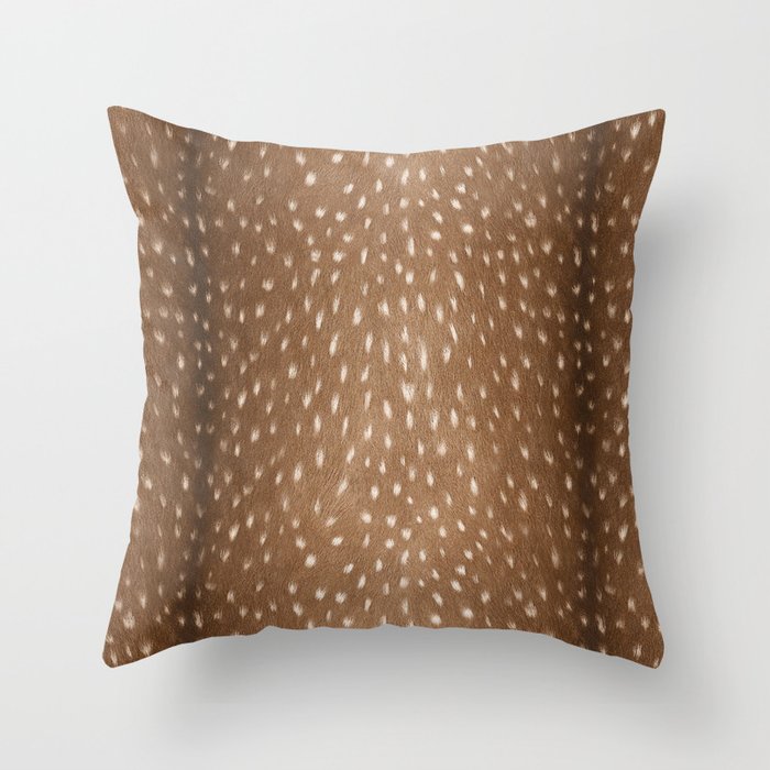 Deer Hide Throw Pillow Gallery Image 1