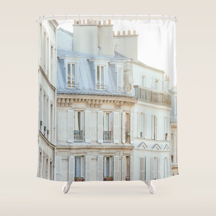 Montmartre Sunrise - Paris Travel Photography Shower Curtain Gallery Image 1