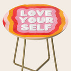 Love Yourself retro type Side Table Gallery Image 2