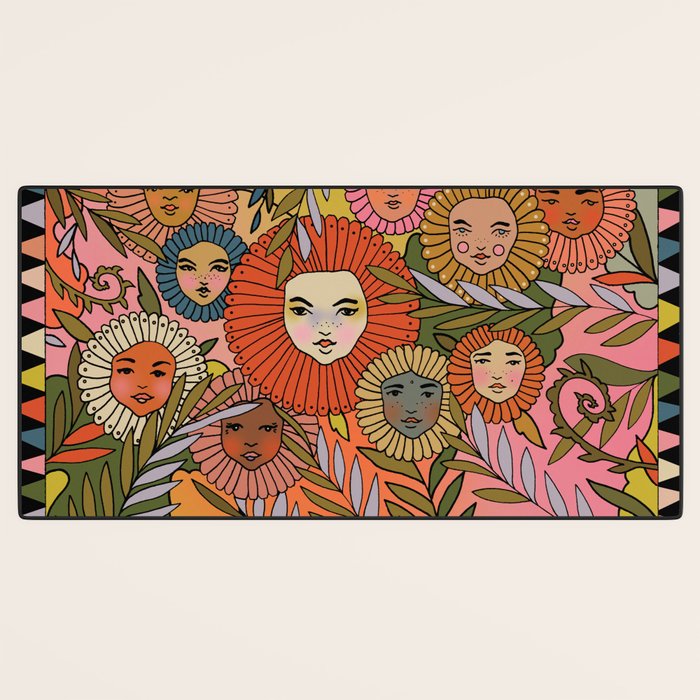 Rainbow In The Fernbed Desk Mat Gallery Image 3