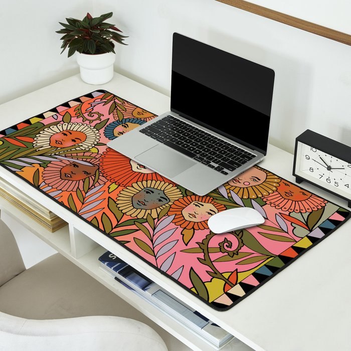 Rainbow In The Fernbed Desk Mat Gallery Image 2