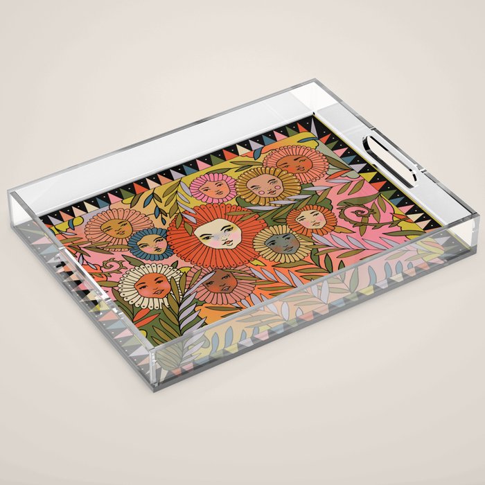 Rainbow In The Fernbed Acrylic Tray Gallery Image 1