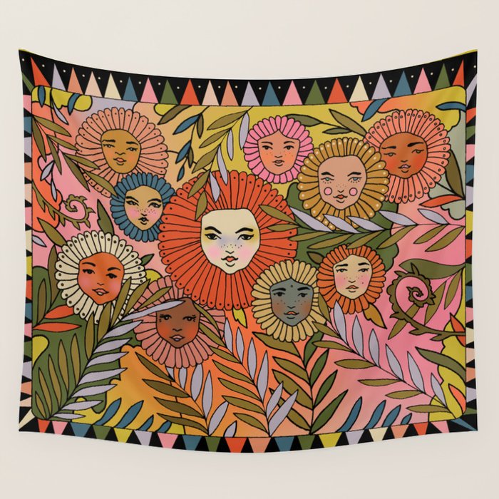 Rainbow In The Fernbed Wall Tapestry Gallery Image 1