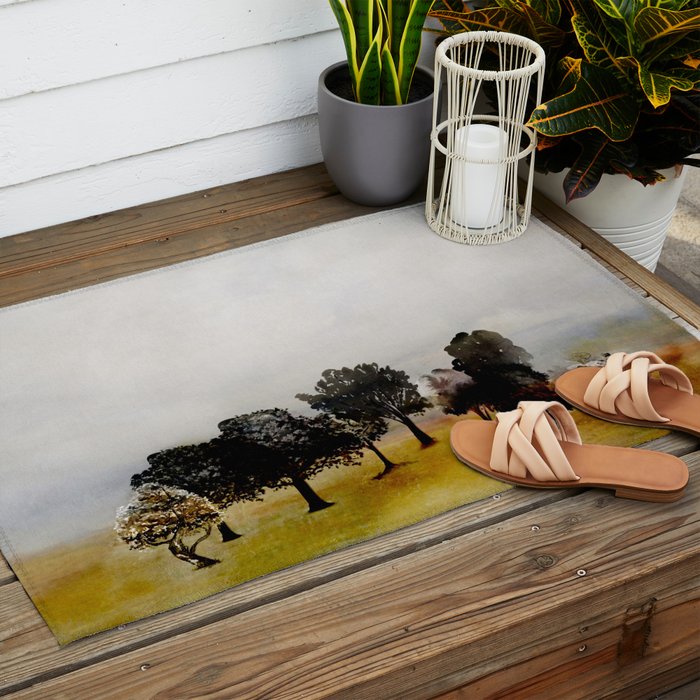 Group of Trees Outdoor Rug Gallery Image 2