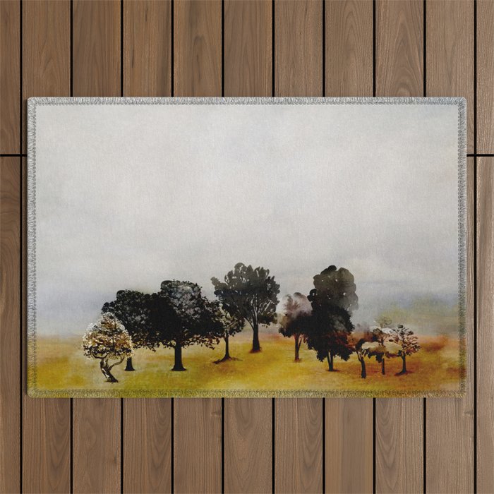 Group of Trees Outdoor Rug Gallery Image 1