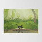 Kitty on a rainy day Rug Gallery Image 2