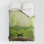 Kitty on a rainy day Comforter Gallery Image 6
