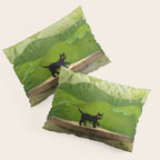 Kitty on a rainy day Pillow Sham Gallery Image 3