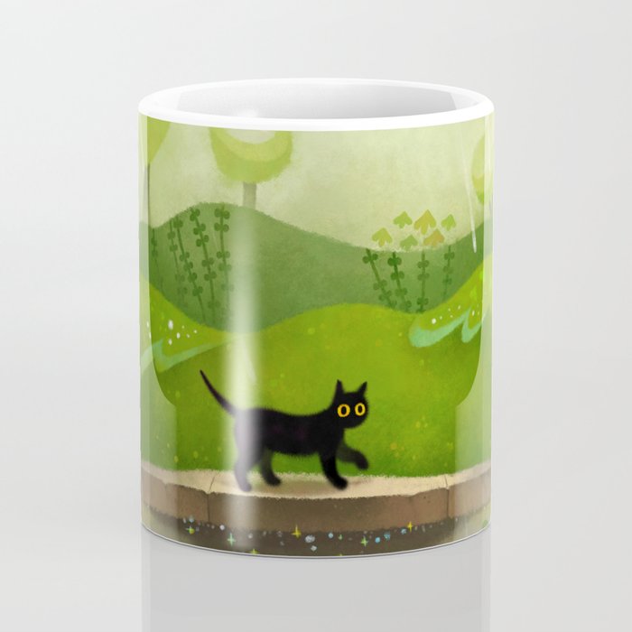 Kitty on a rainy day Coffee Mug Gallery Image 4