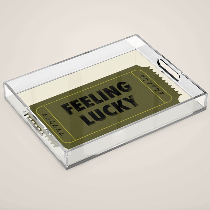Feeling Lucky Acrylic Tray Gallery Image 1