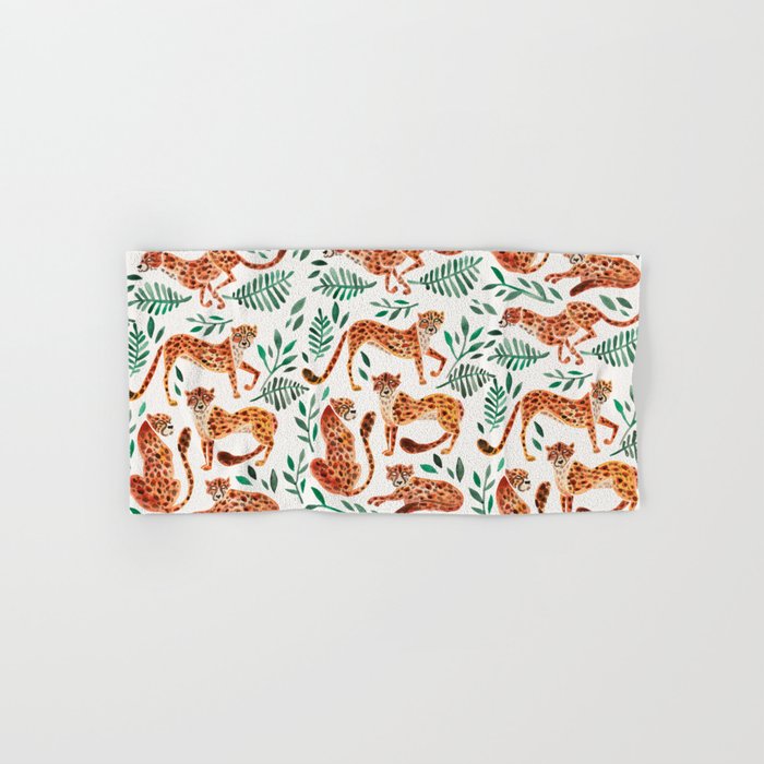 Cheetah Collection - Orange & Green Palette Towels Gallery Image 1