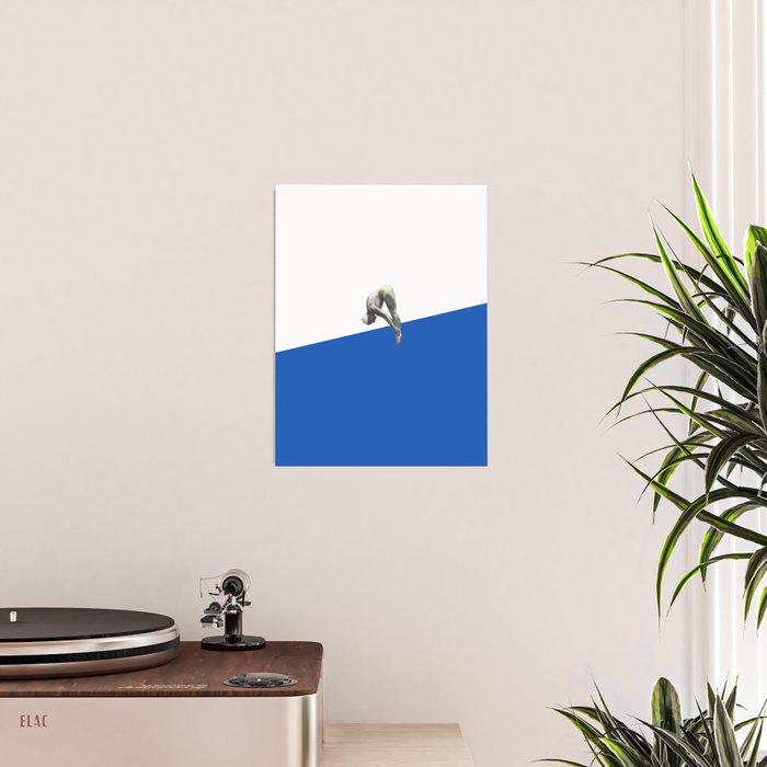 Diver (blue) Poster Gallery Image 2