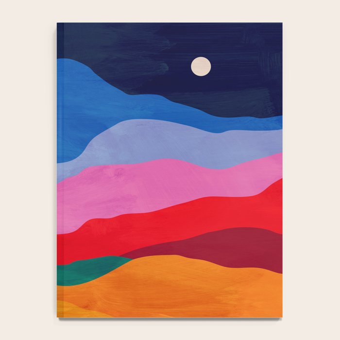 Night sky over mountains Notebook Gallery Image 4