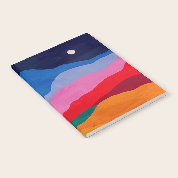 Night sky over mountains Notebook Gallery Image 1