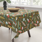 Fishing Lures Green Tablecloth Gallery Image 3